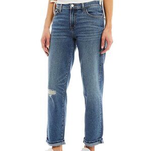 Joes Jeans Niki boyfriend straight leg distressed knee denim cuffed women new 24